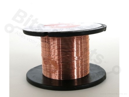 Koperdraad / Magneetdraad gelakt – 10 meter /  Ø 0,5mm